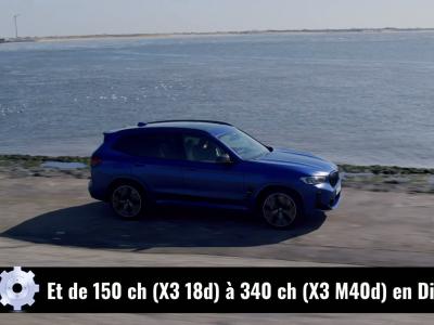 BMW X3 (2021) : le restylage de mi-carrière en vidéo