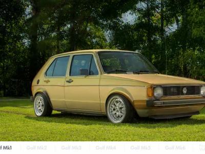 7 générations de Volkswagen Golf en morphing