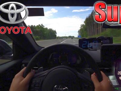 La Toyota Supra GR poussée à 260 km/h sur l’autoroute